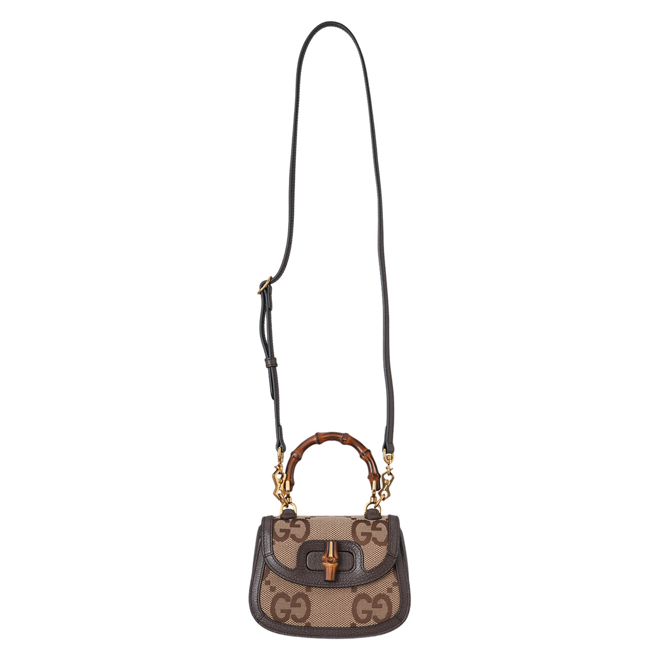 GUCCI(USED)구찌 686864 뱀부 1947 미니 탑 핸들백