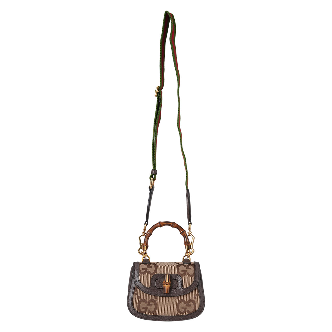 GUCCI(USED)구찌 686864 뱀부 1947 미니 탑 핸들백