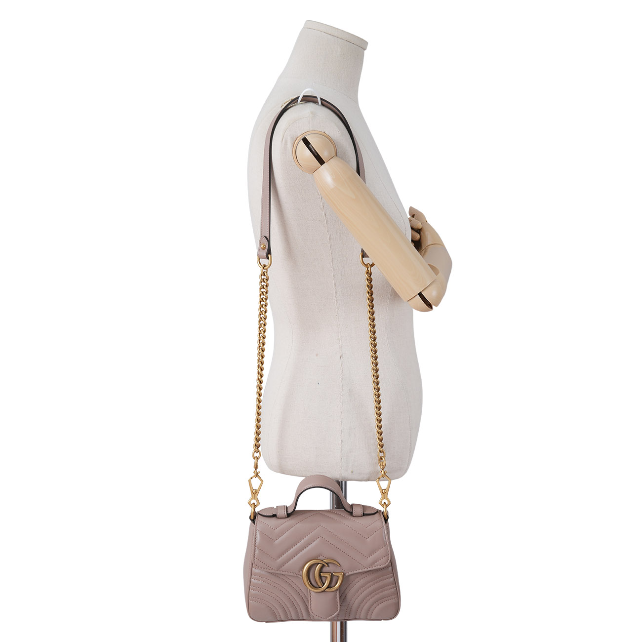 GUCCI(USED)구찌 547260 GG마몽 마틀라세 미니 탑핸들백