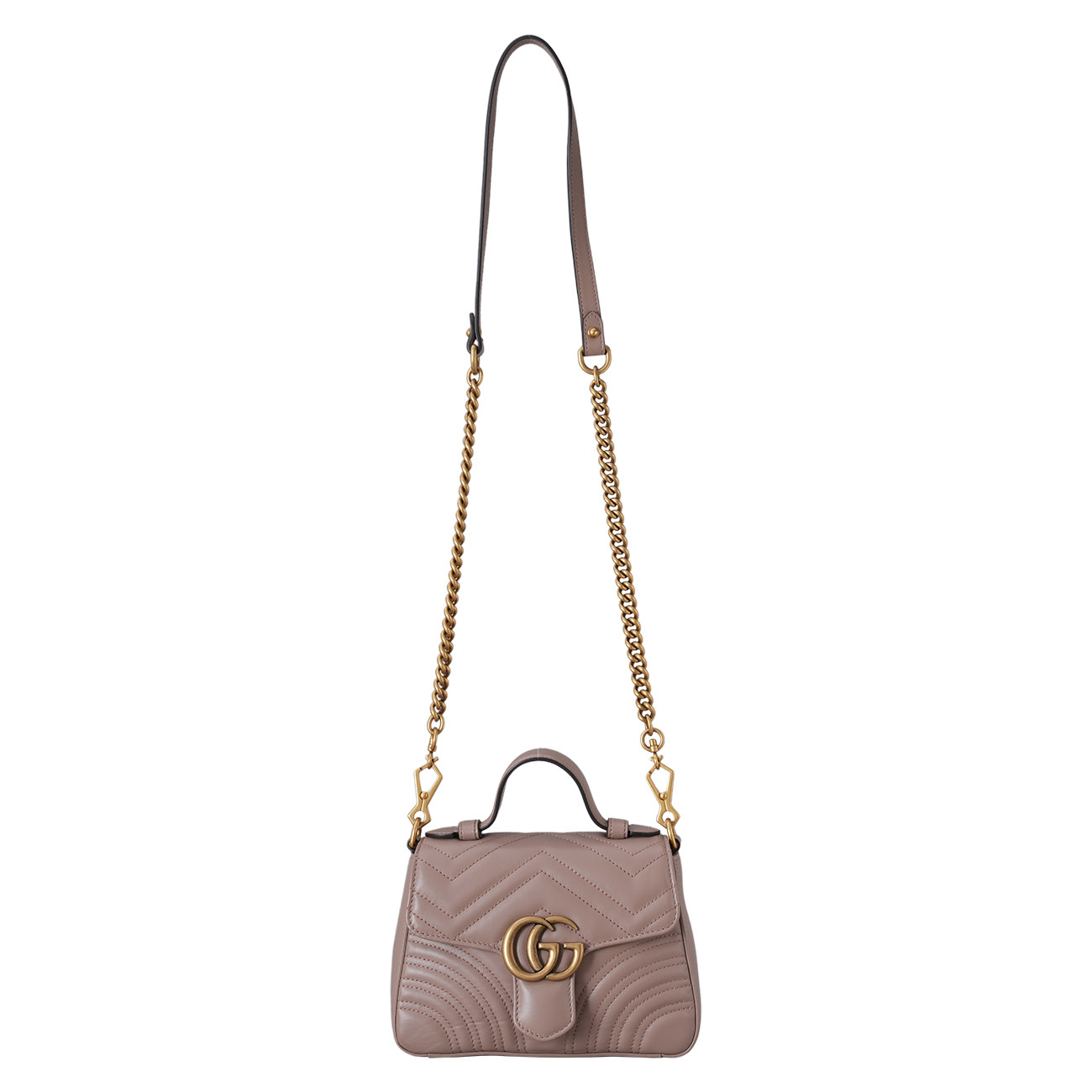 GUCCI(USED)구찌 547260 GG마몽 마틀라세 미니 탑핸들백
