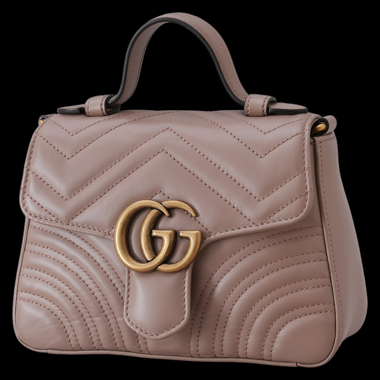 GUCCI(USED)구찌 547260 GG마몽 마틀라세 미니 탑핸들백