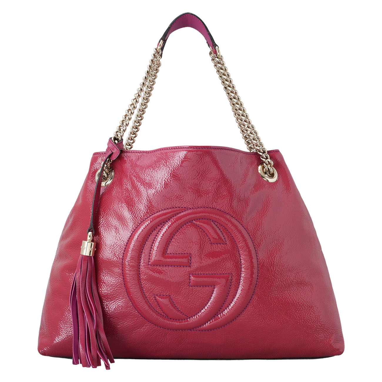 GUCCI(USED)구찌 308982 소호 테슬 체인 숄더백