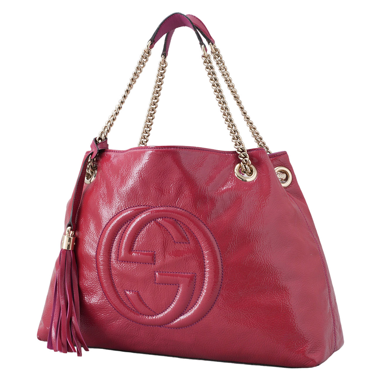GUCCI(USED)구찌 308982 소호 테슬 체인 숄더백