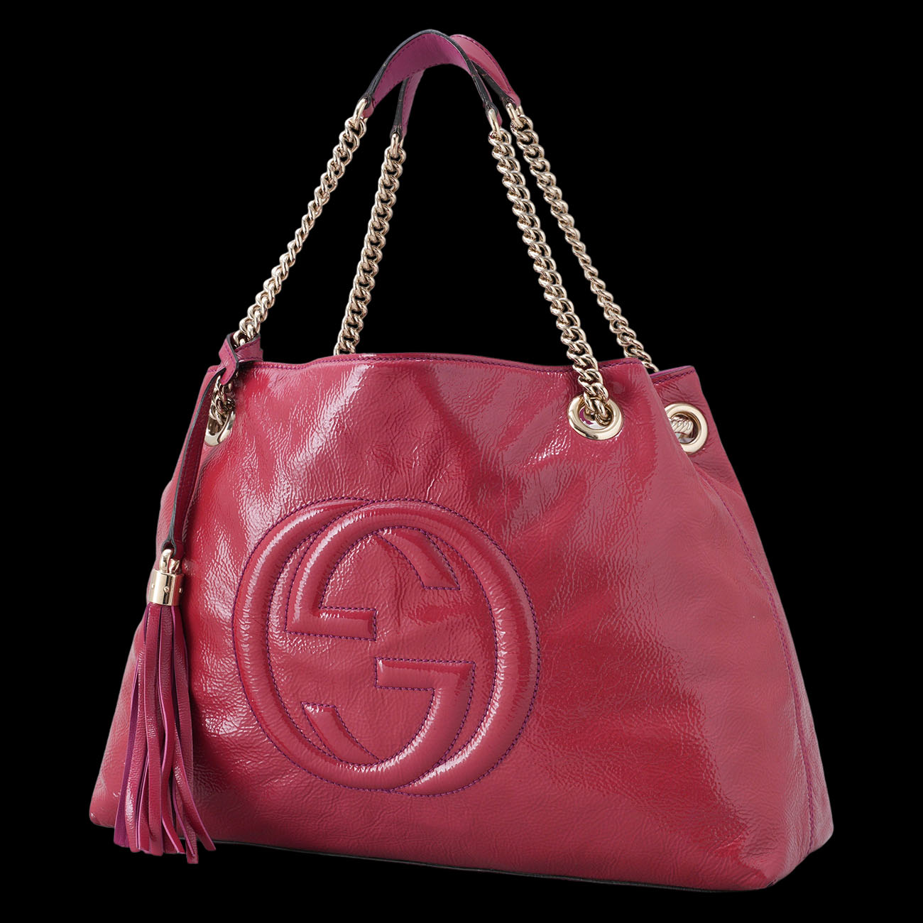 GUCCI(USED)구찌 308982 소호 테슬 체인 숄더백