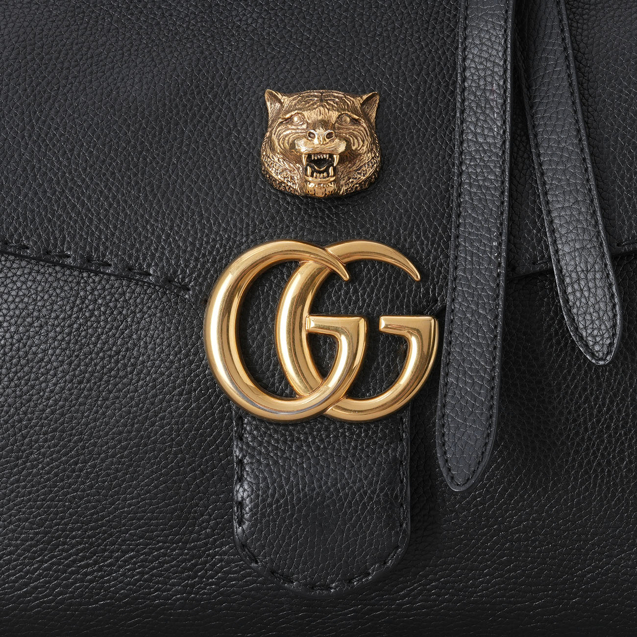 GUCCI(USED)구찌 409155 마몽 타이거 헤드 탑핸들백