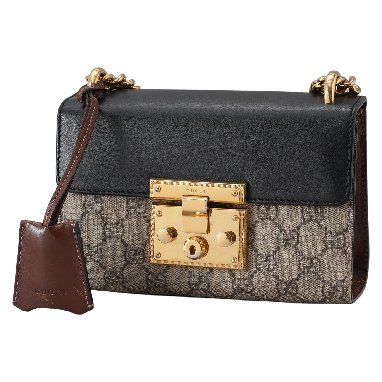 GUCCI(USED)구찌 409487 패들락 스몰 체인 숄더백