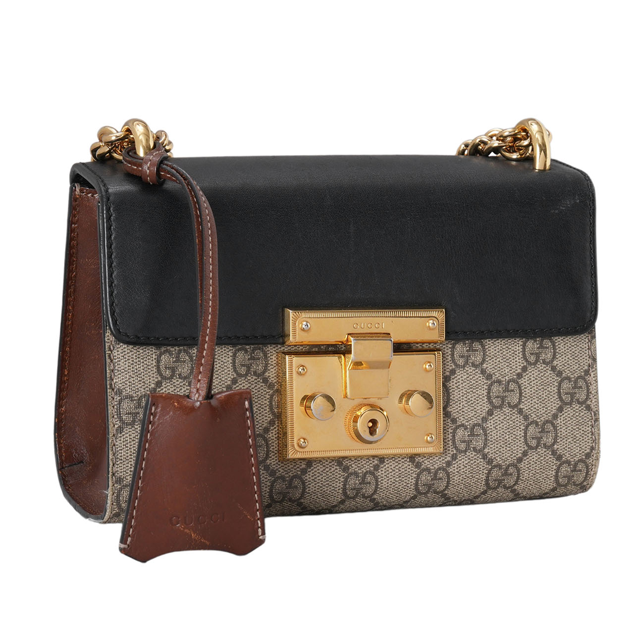 GUCCI(USED)구찌 409487 패들락 스몰 체인 숄더백