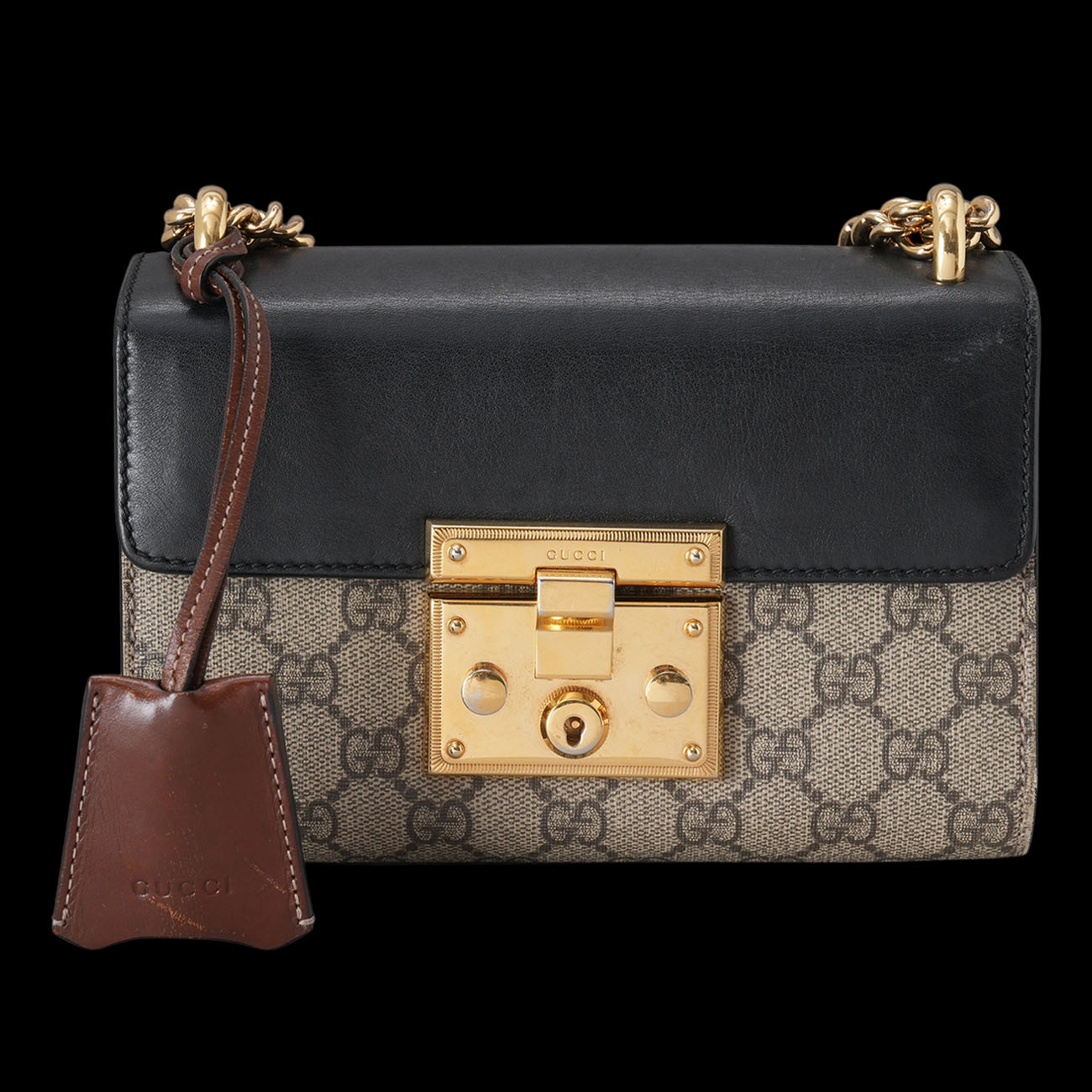GUCCI(USED)구찌 409487 패들락 스몰 체인 숄더백