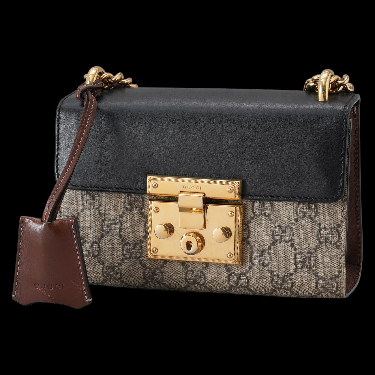 GUCCI(USED)구찌 409487 패들락 스몰 체인 숄더백