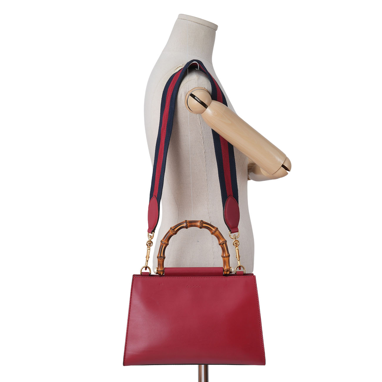 GUCCI(USED)구찌 459076 님페이아 뱀부 탑핸들 토트겸 숄더백