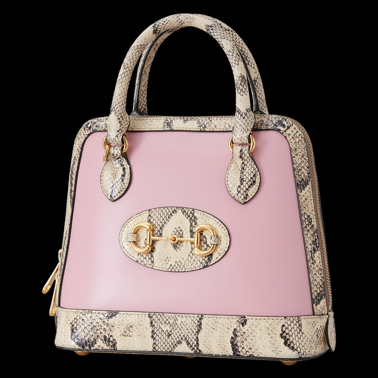 GUCCI(USED)구찌 621220 홀스빗 1955 파이톤 스몰 탑 핸들백
