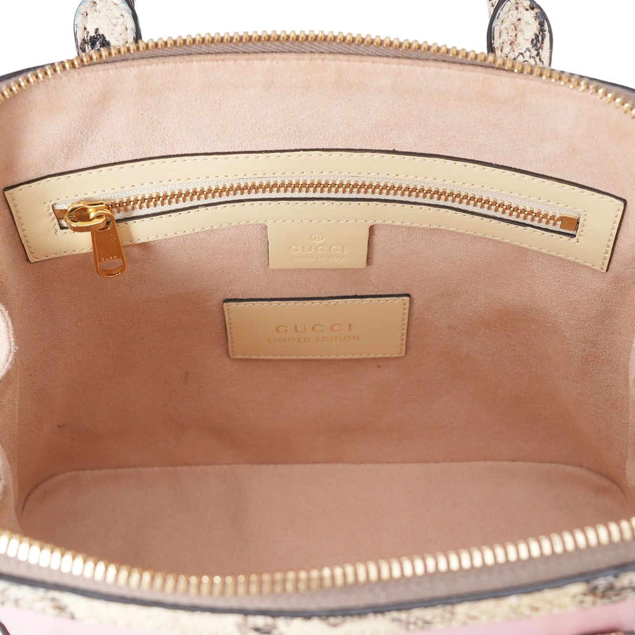 GUCCI(USED)구찌 621220 홀스빗 1955 파이톤 스몰 탑 핸들백
