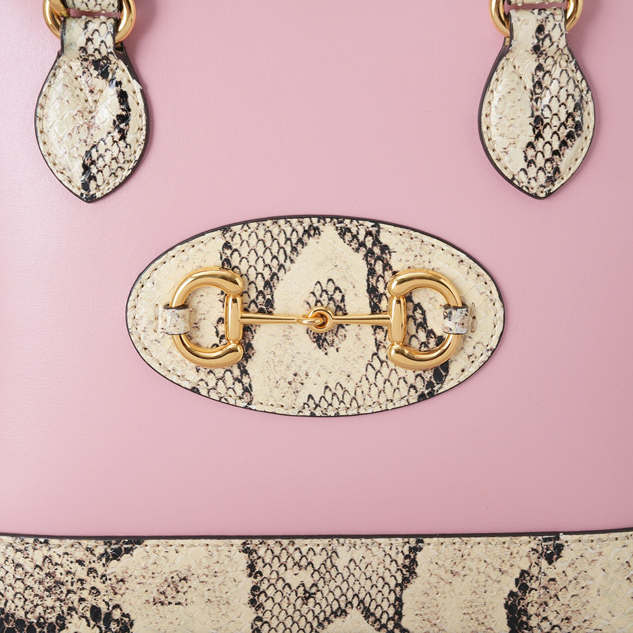 GUCCI(USED)구찌 621220 홀스빗 1955 파이톤 스몰 탑 핸들백