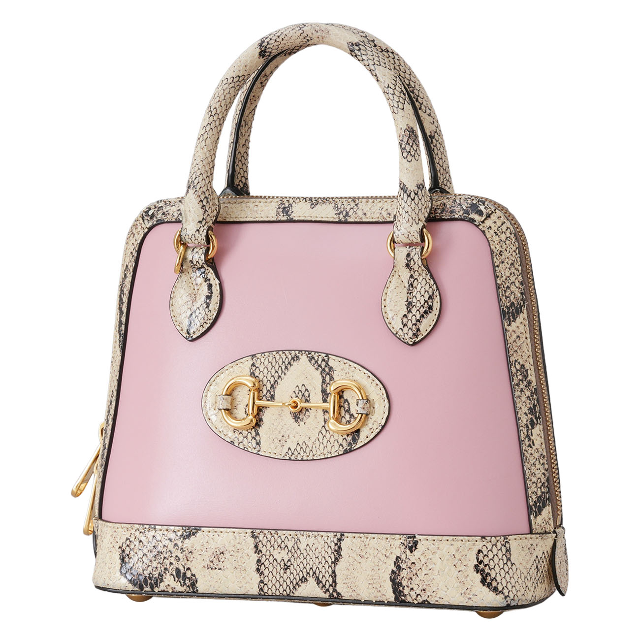 GUCCI(USED)구찌 621220 홀스빗 1955 파이톤 스몰 탑 핸들백