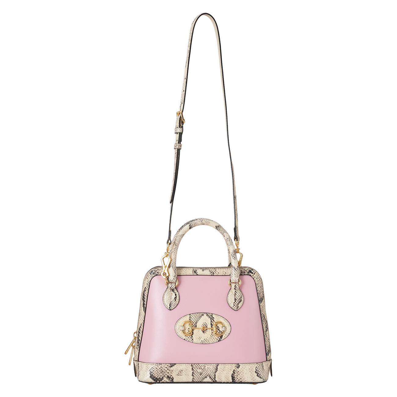 GUCCI(USED)구찌 621220 홀스빗 1955 파이톤 스몰 탑 핸들백