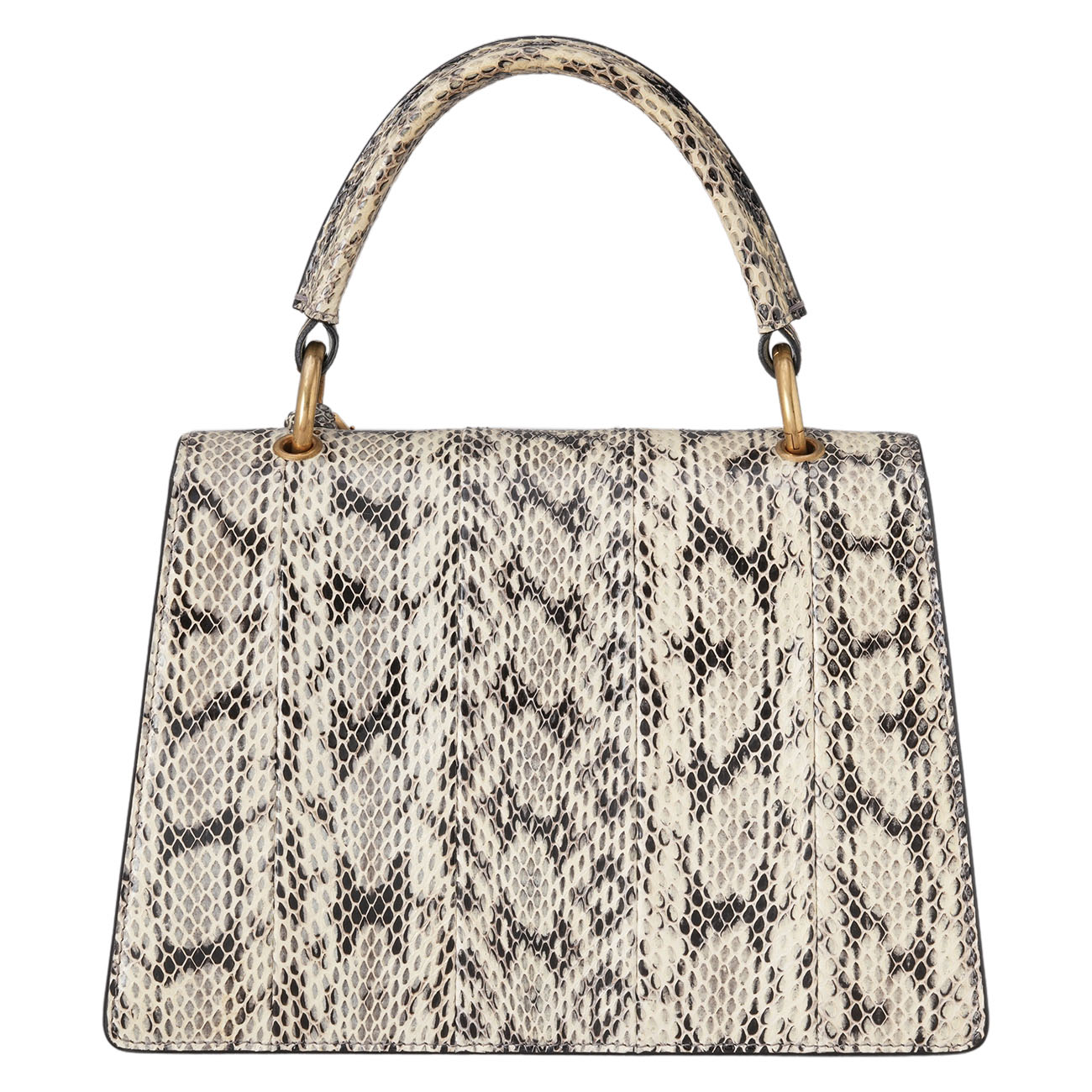 GUCCI(USED)구찌 476541 파이톤 퀸 마가렛 탑핸들