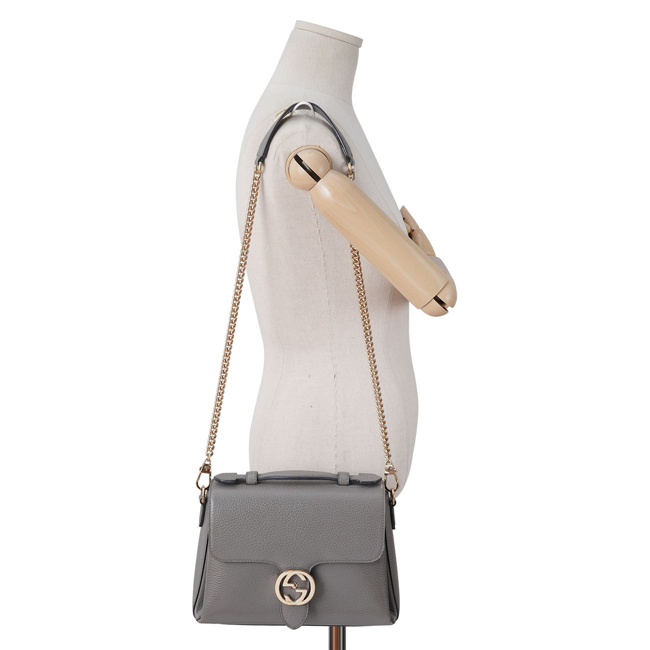 GUCCI(USED)구찌 510302 인터로킹 탑핸들 체인백
