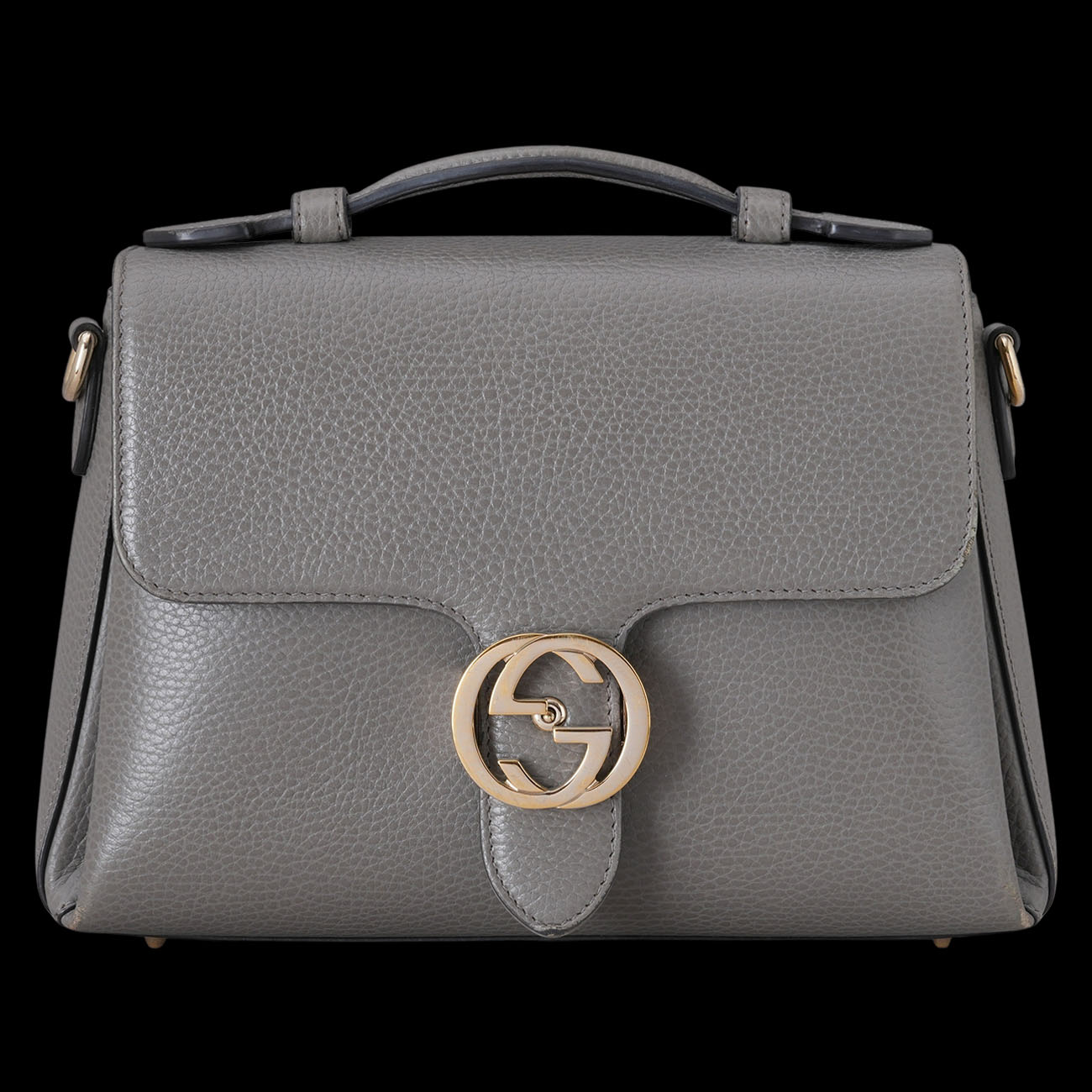 GUCCI(USED)구찌 510302 인터로킹 탑핸들 체인백