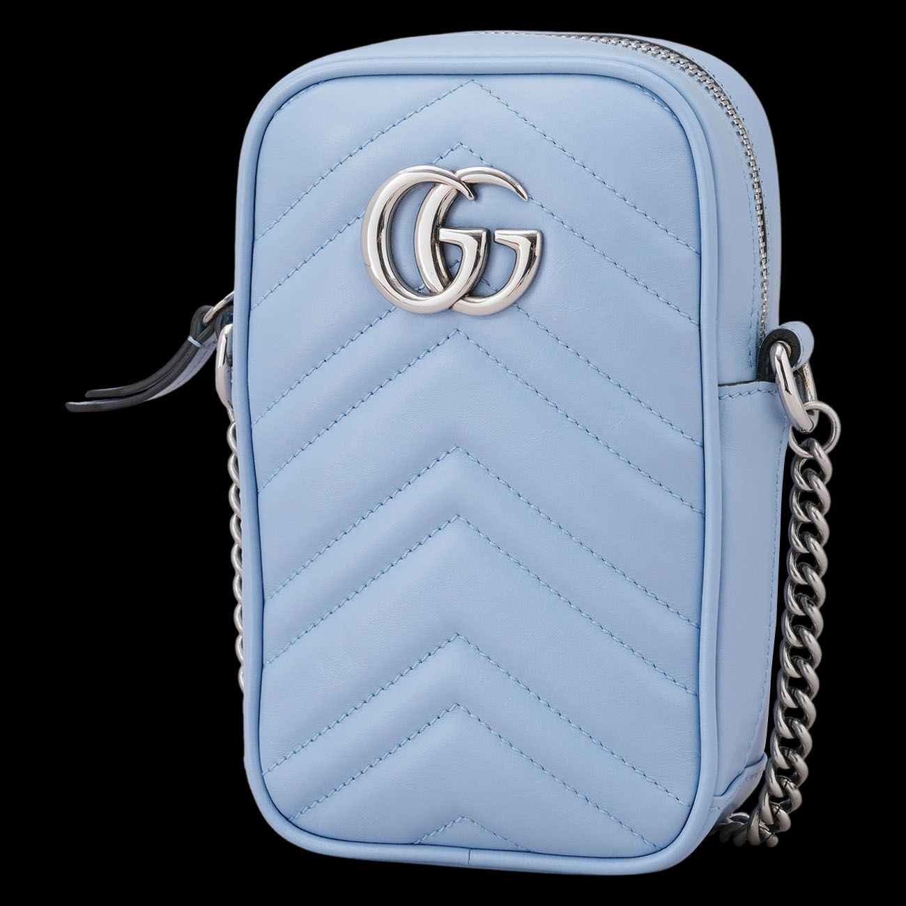 GUCCI(USED)구찌 598597 GG 마몽 미니 체인 크로스백