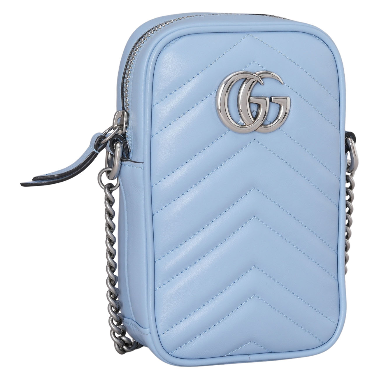 GUCCI(USED)구찌 598597 GG 마몽 미니 체인 크로스백