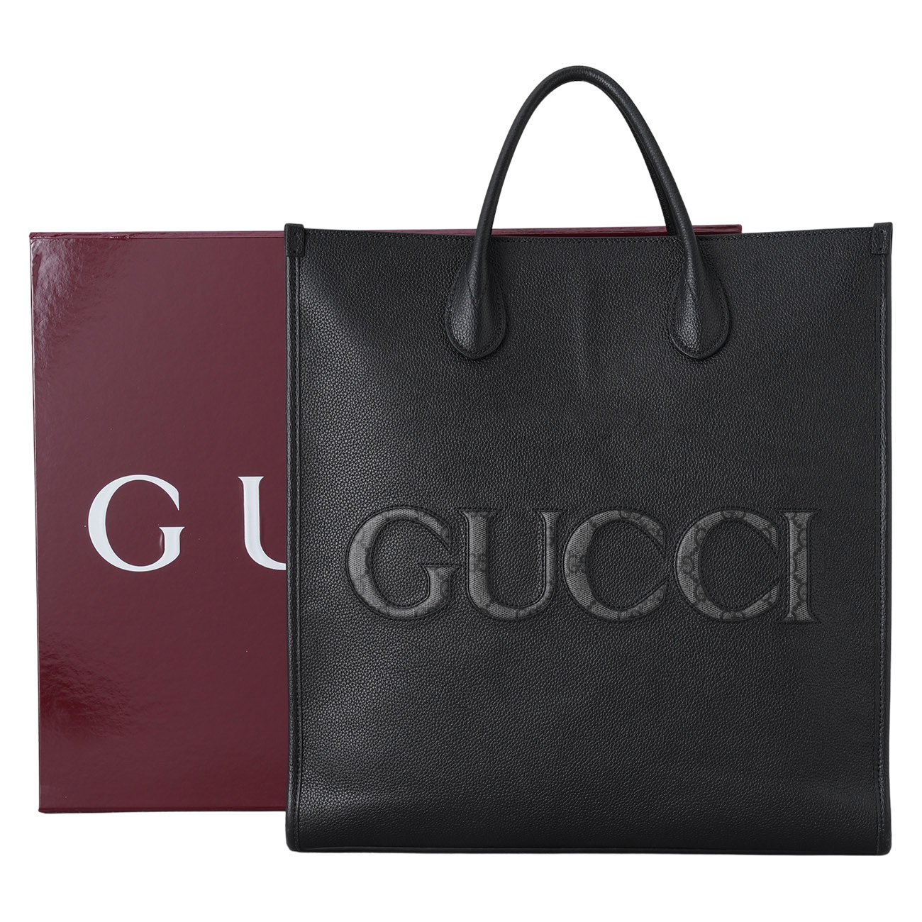 GUCCI(USED)구찌 770975 로고 레더 토트백