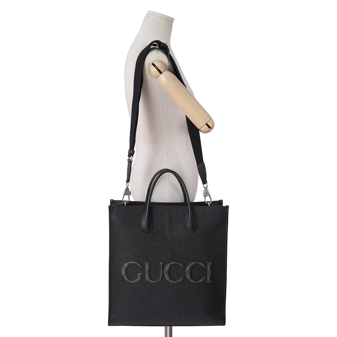 GUCCI(USED)구찌 770975 로고 레더 토트백