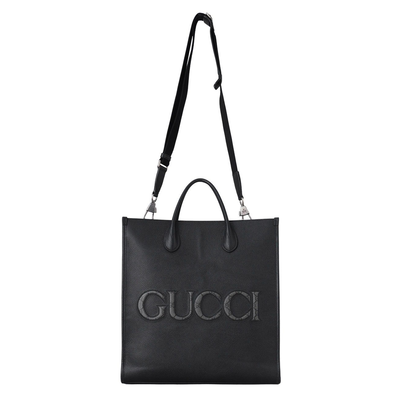 GUCCI(USED)구찌 770975 로고 레더 토트백