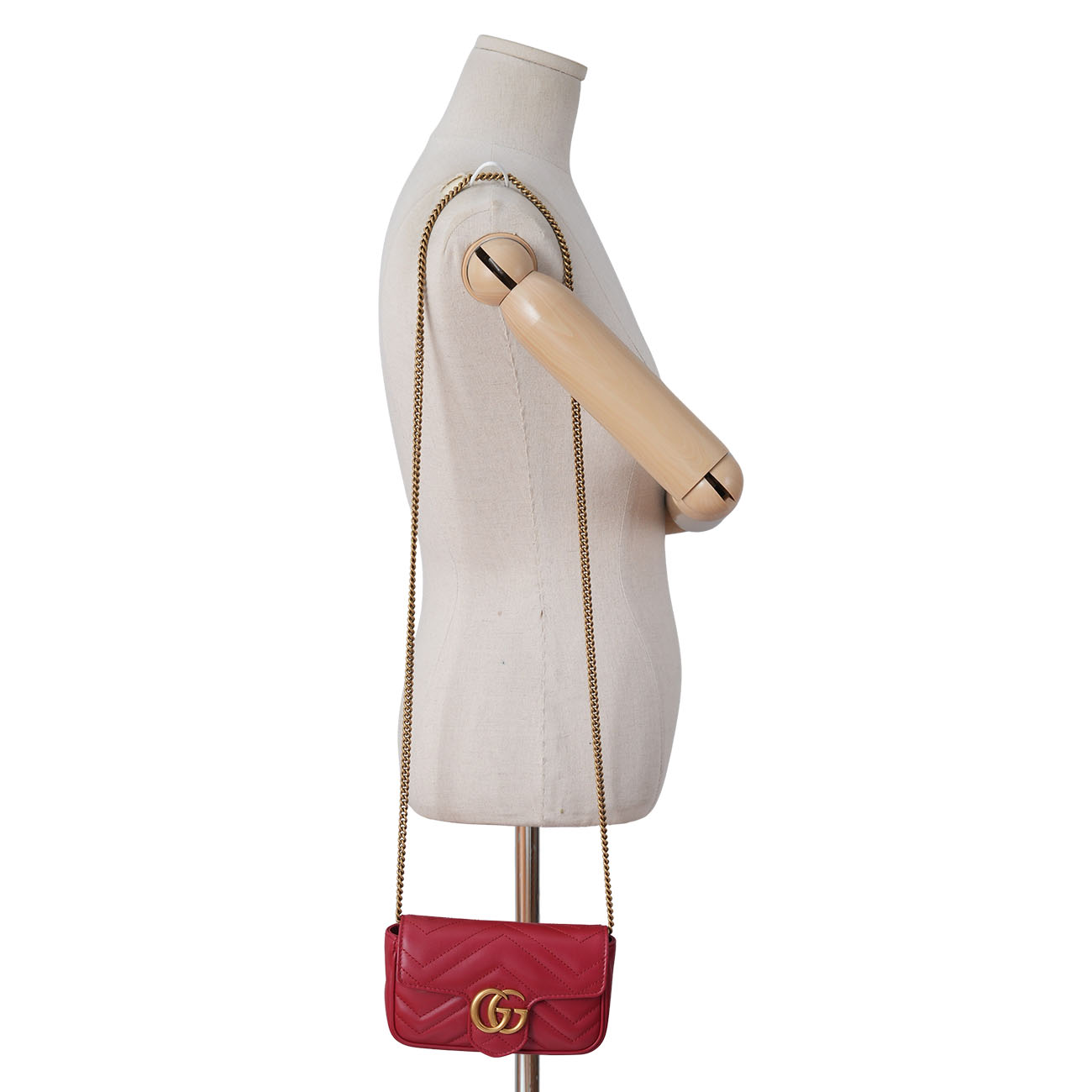 GUCCI(USED)구찌 476433 마몽 마틀라세 수퍼 미니 체인백
