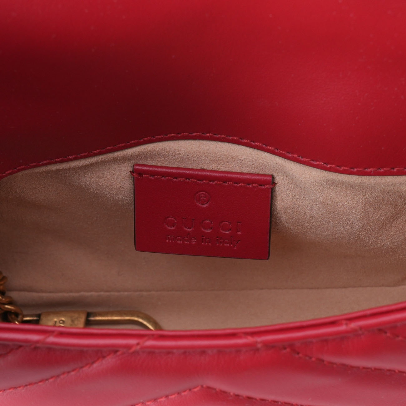 GUCCI(USED)구찌 476433 마몽 마틀라세 수퍼 미니 체인백