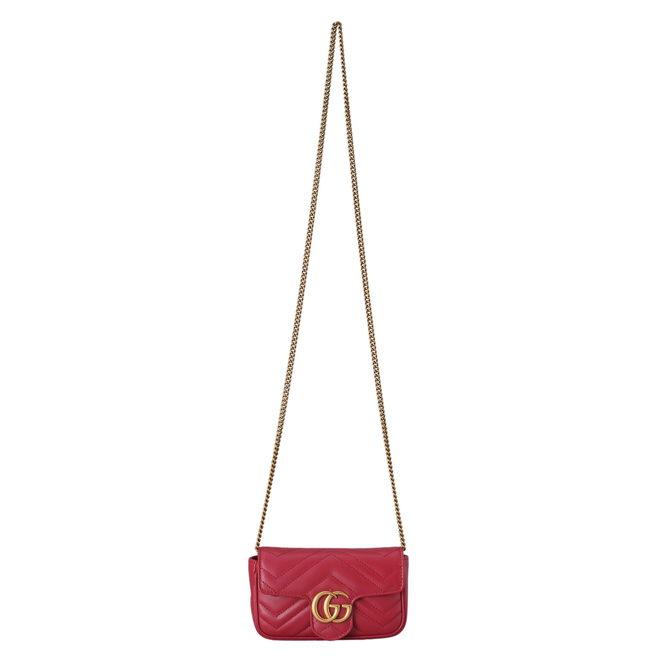 GUCCI(USED)구찌 476433 마몽 마틀라세 수퍼 미니 체인백