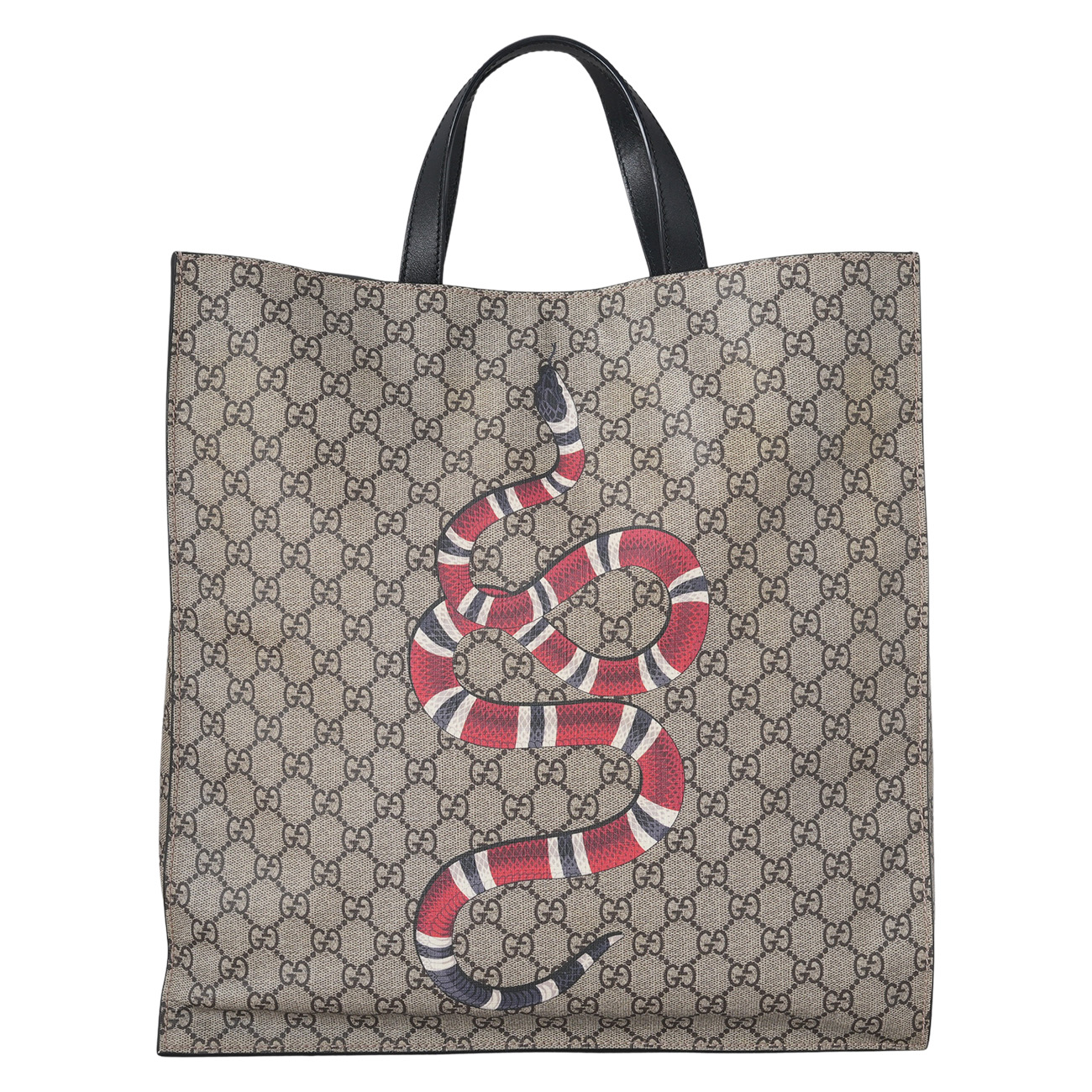 GUCCI(USED)구찌 450950 스네이크 GG수프림 토트겸 숄더백