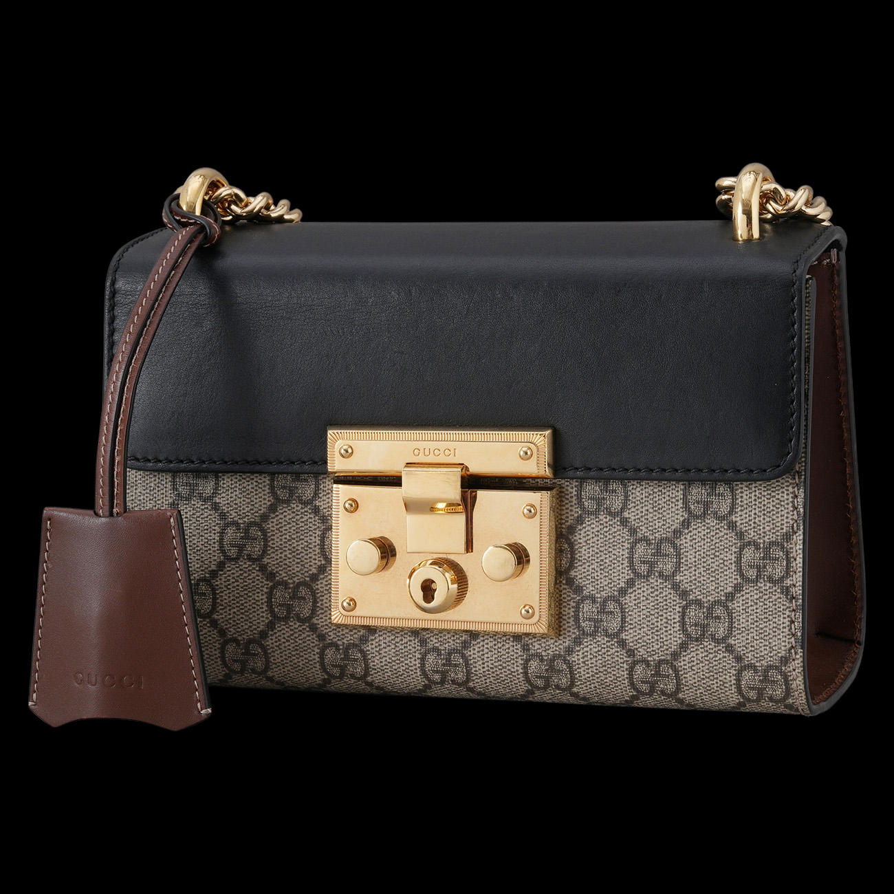 GUCCI(USED)구찌 409487 패들락 스몰 체인 숄더백