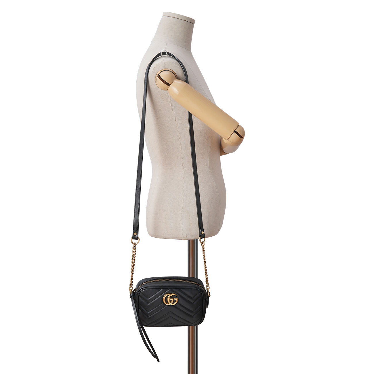 GUCCI(USED)구찌 448065 GG마몽 마틀라세 미니 카메라백