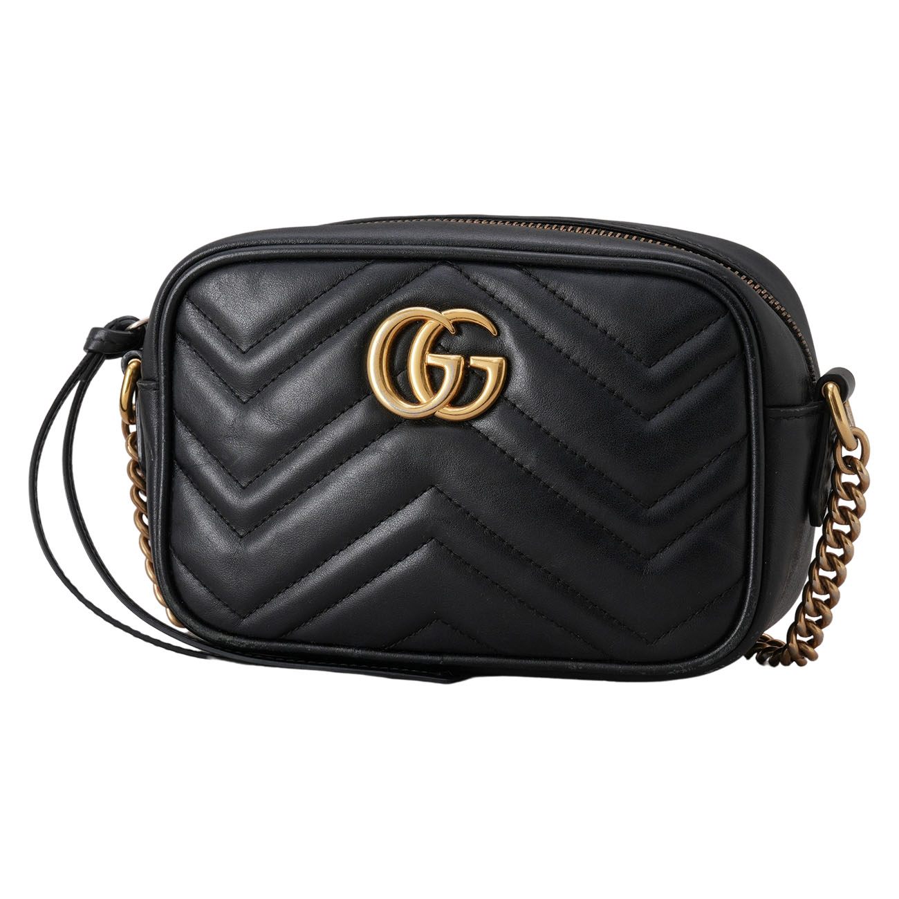 GUCCI(USED)구찌 448065 GG마몽 마틀라세 미니 카메라백