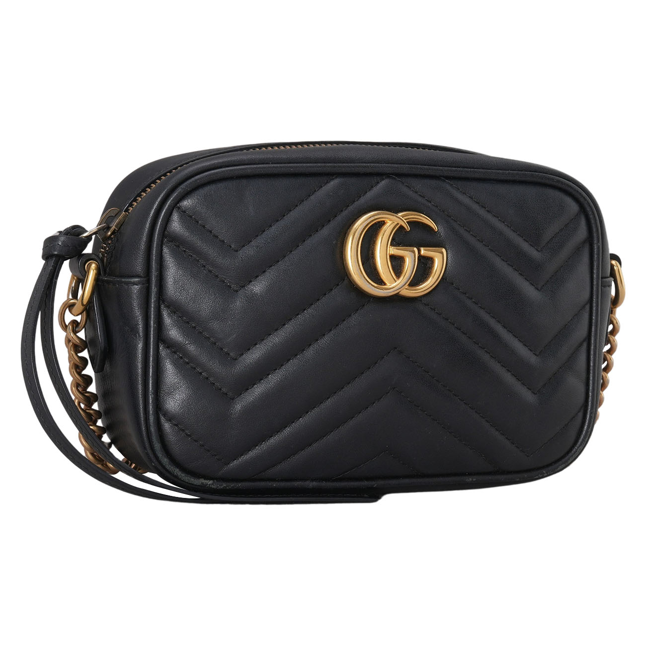 GUCCI(USED)구찌 448065 GG마몽 마틀라세 미니 카메라백