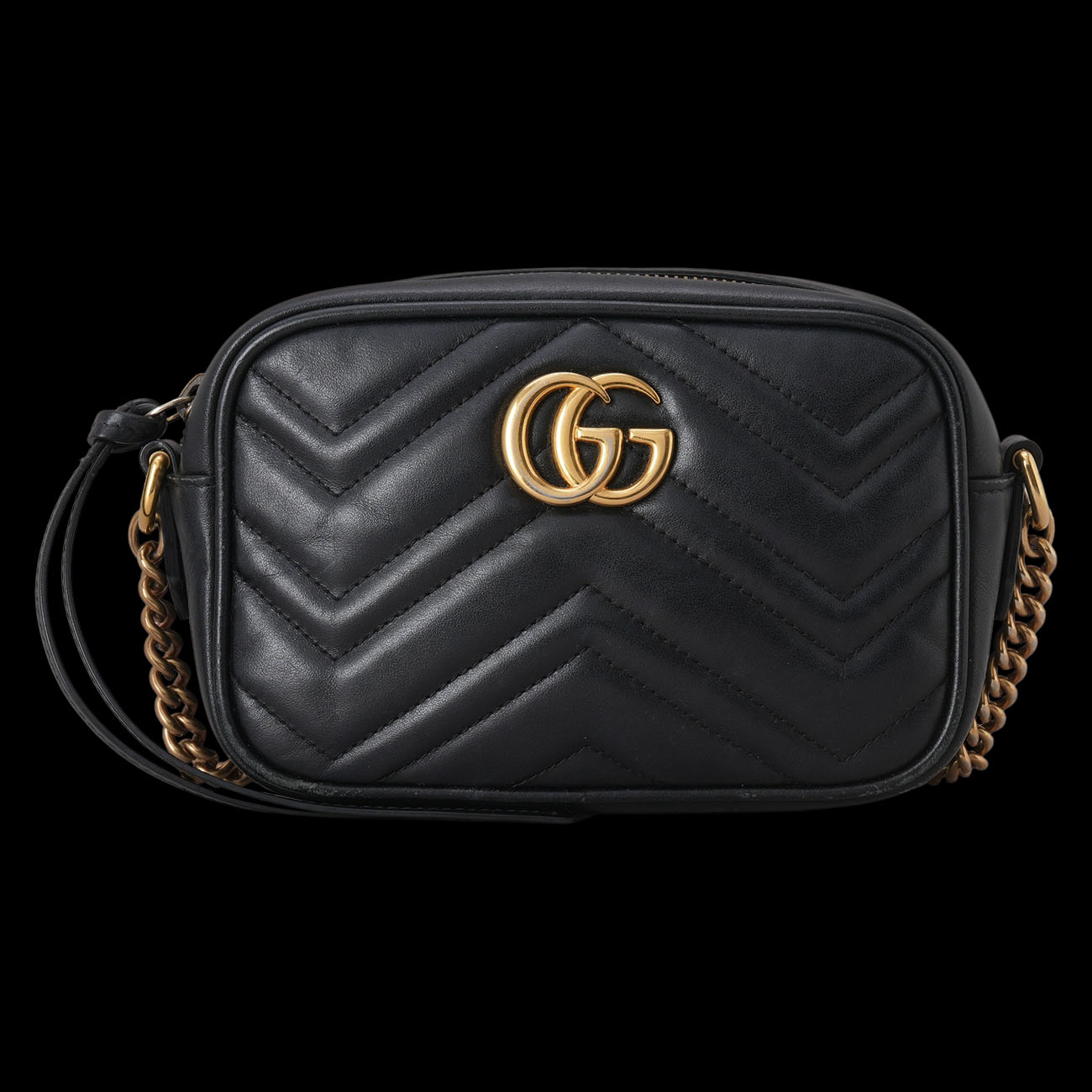 GUCCI(USED)구찌 448065 GG마몽 마틀라세 미니 카메라백