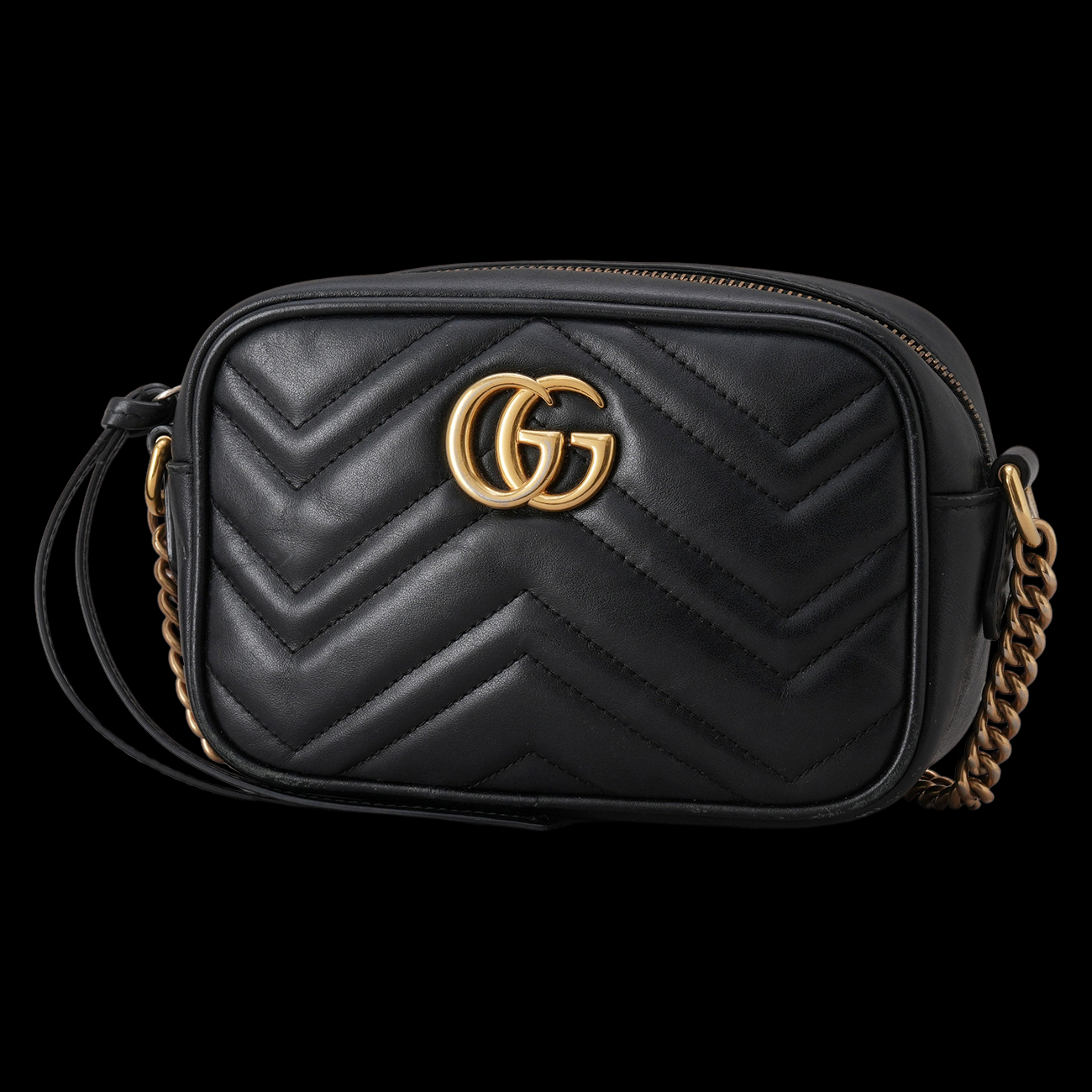 GUCCI(USED)구찌 448065 GG마몽 마틀라세 미니 카메라백