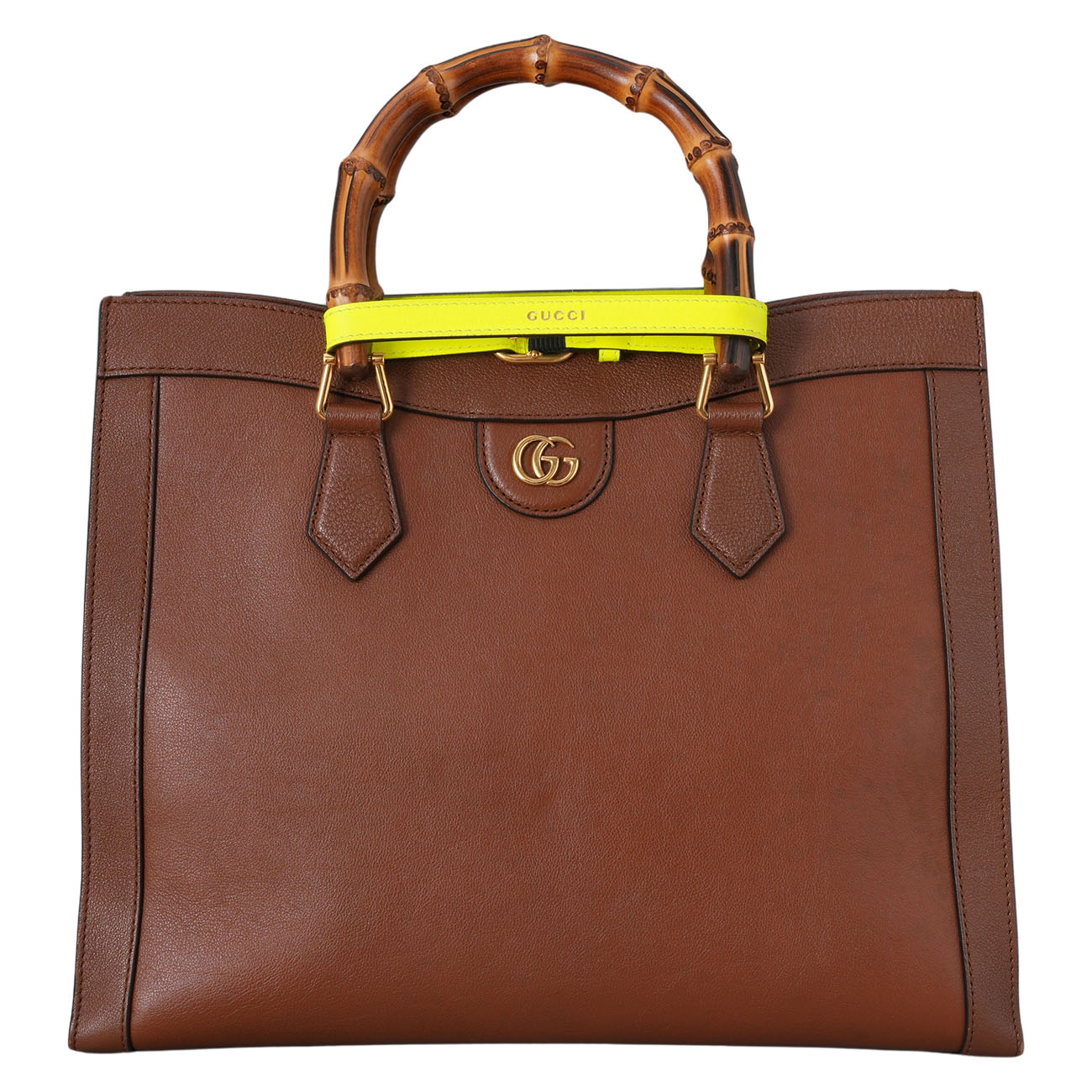 GUCCI(USED)구찌 655658 다이애나 뱀부 토트백 미듐
