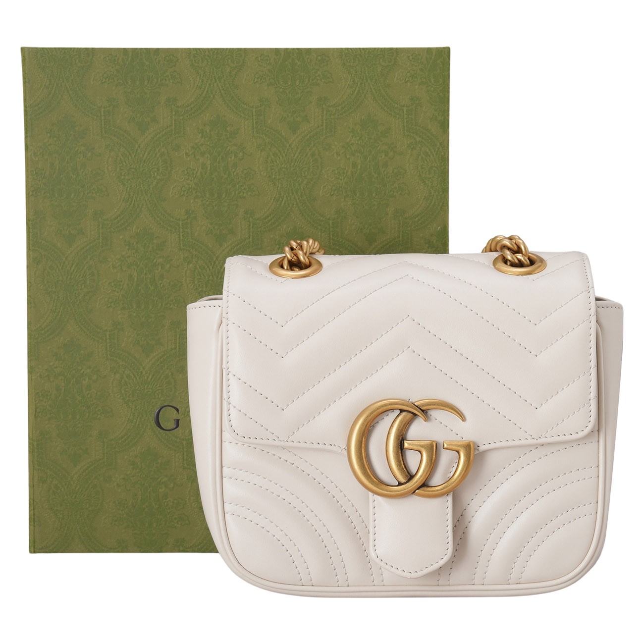 GUCCI(USED)구찌 739682 마몽 마틀라세 미니 체인백