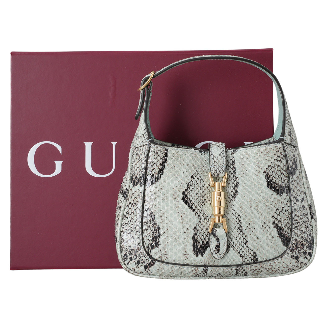 GUCCI(USED)구찌 664563 파이톤 재키 미니백