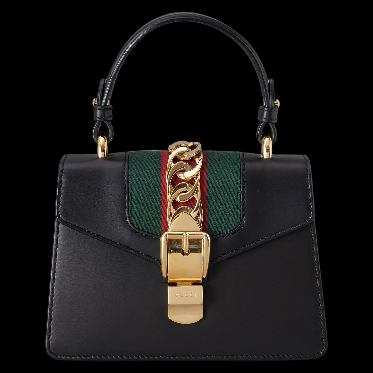 GUCCI(USED)구찌 470270 실비백 미니 블랙