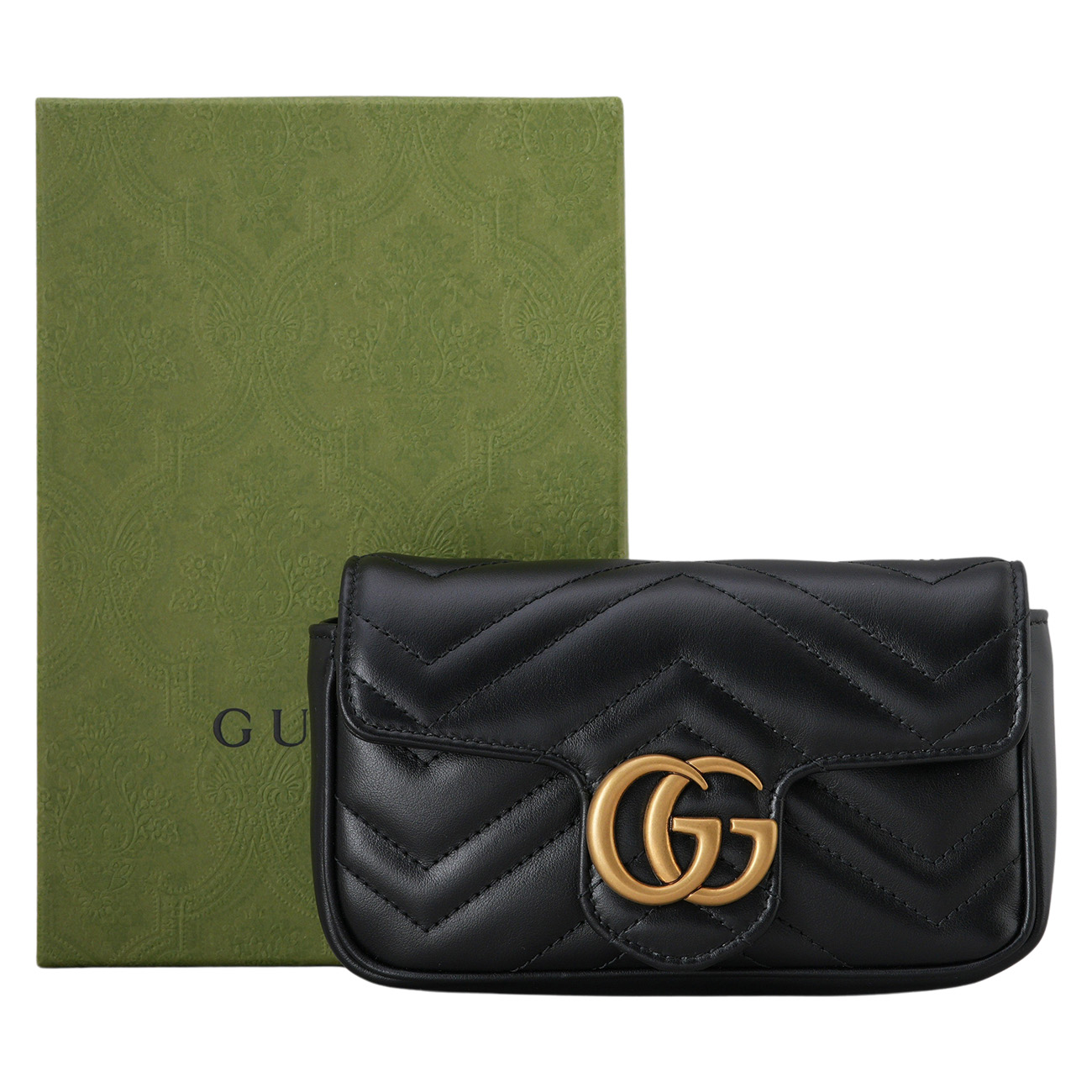 GUCCI(USED)구찌 476433 GG마몽 마틀라세 수퍼미니 체인백