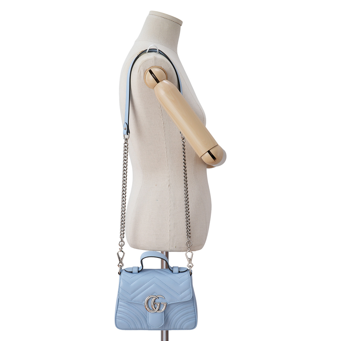 GUCCI(USED)구찌 547260 GG마몽트 미니 탑 핸들백
