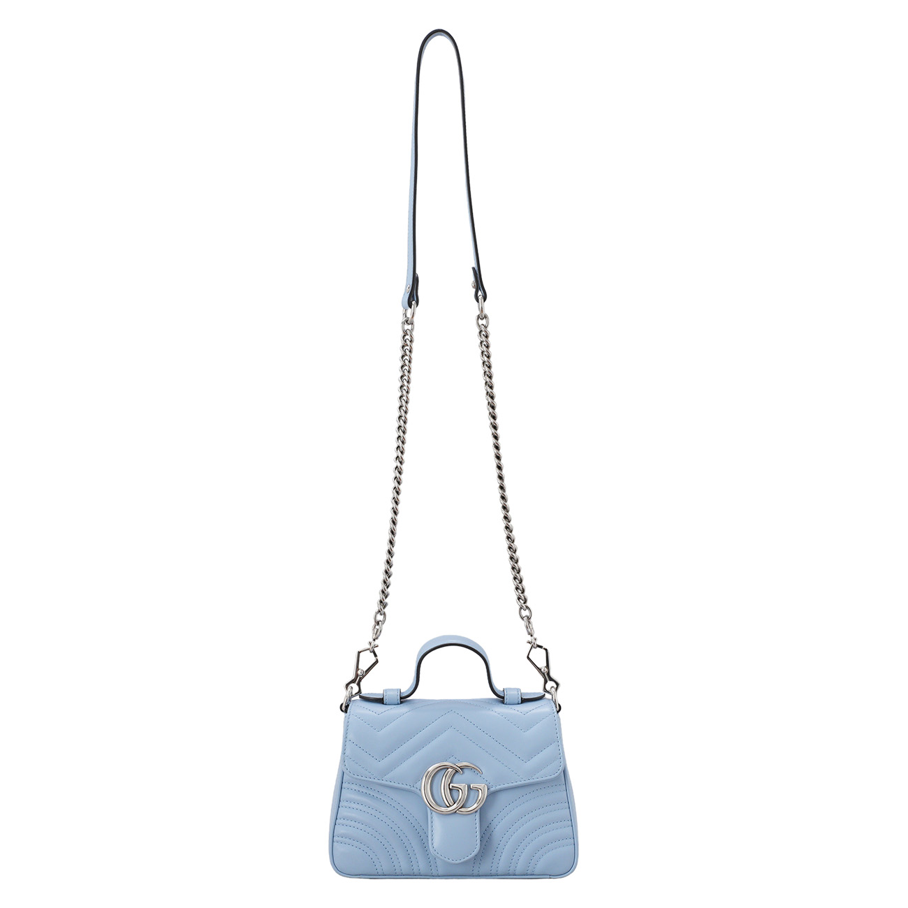 GUCCI(USED)구찌 547260 GG마몽트 미니 탑 핸들백