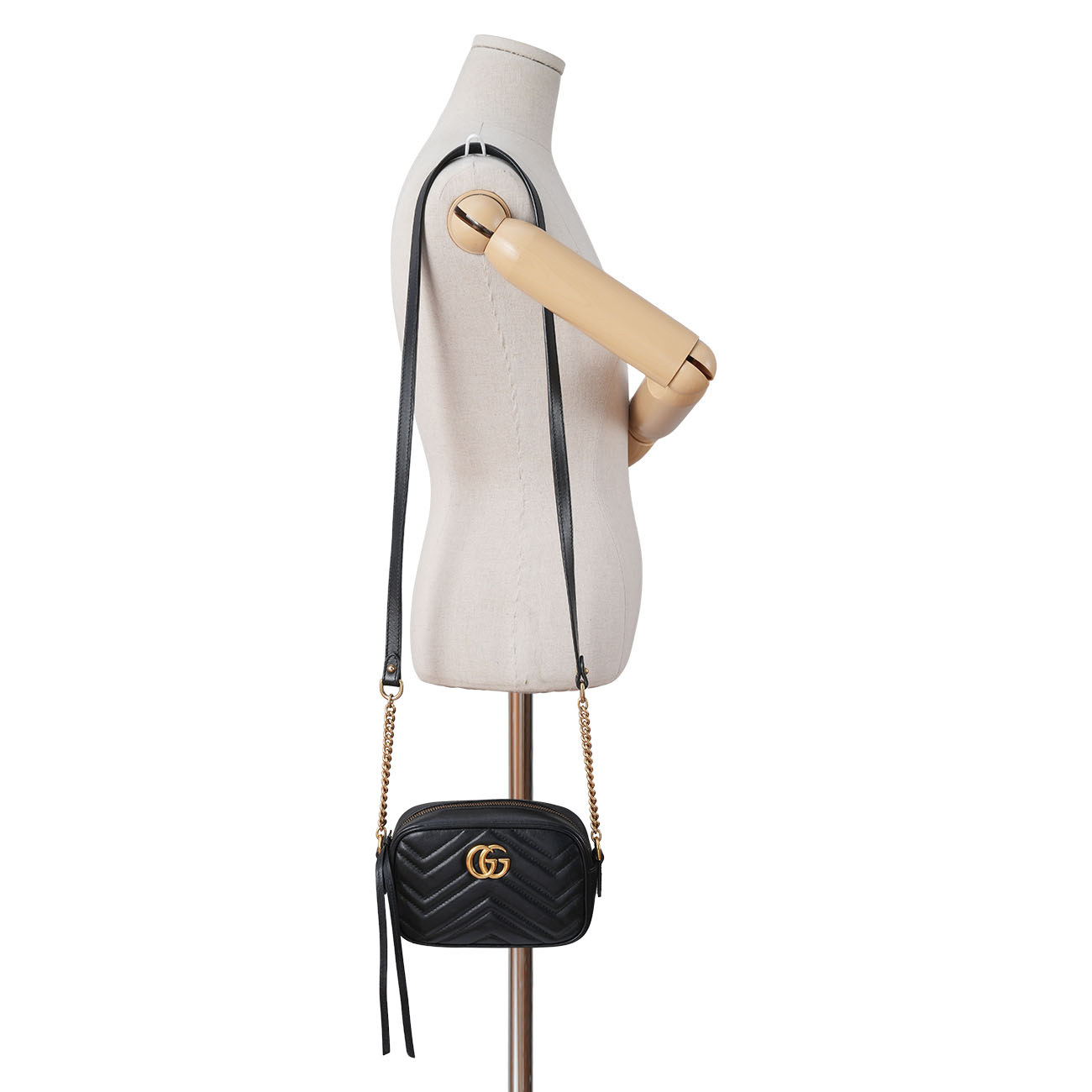 GUCCI(USED)구찌 448065 마몽 마틀라세 미니 카메라백