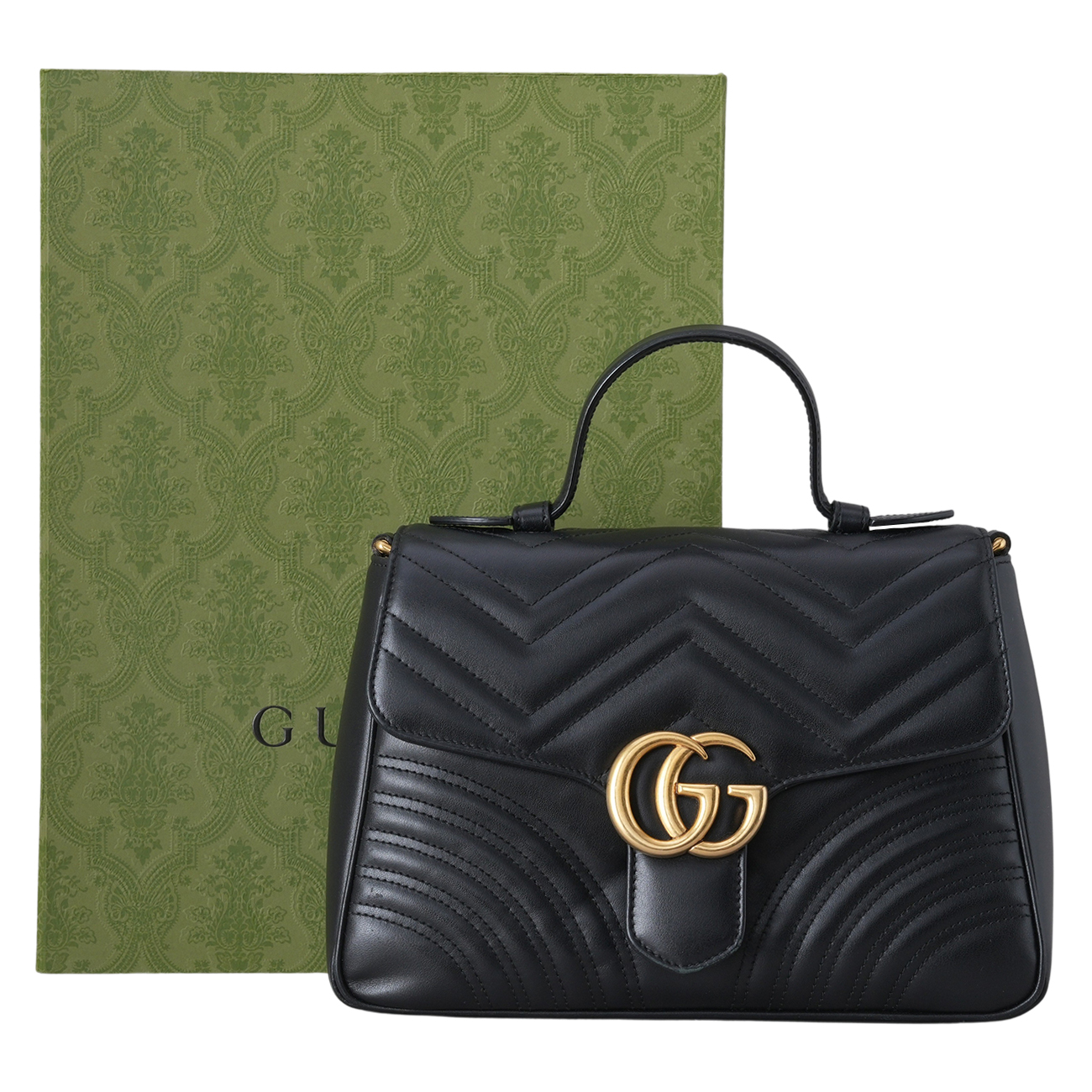 GUCCI(USED)구찌 498110 GG마몽 마틀라세 탑핸들