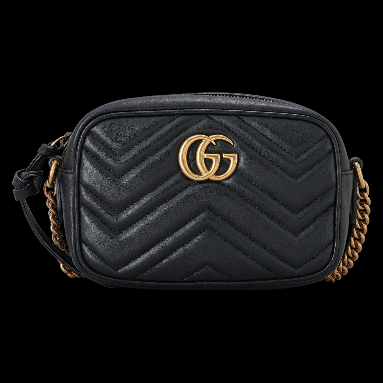 GUCCI(USED)구찌 448065 마몽 마틀라세 미니 카메라백