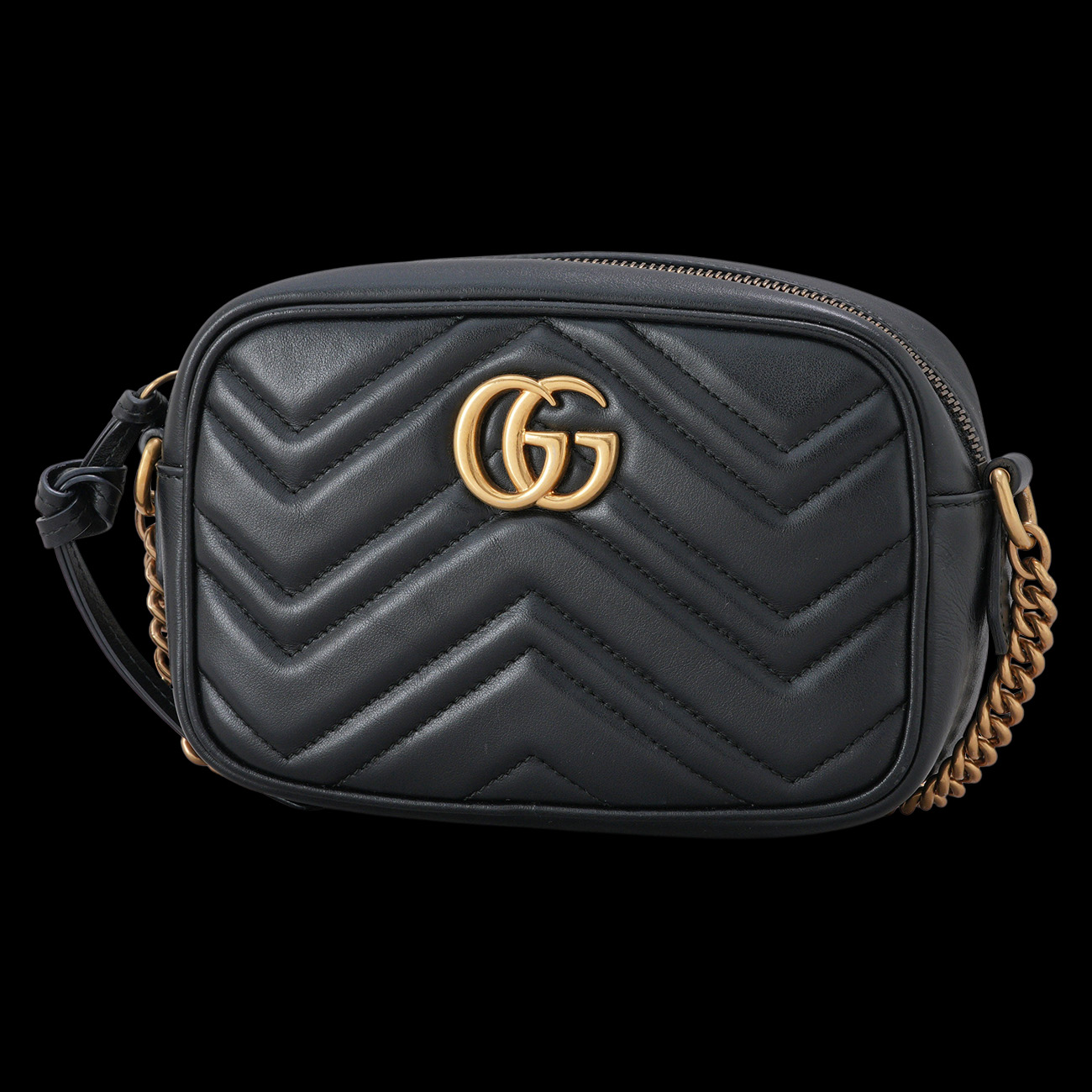 GUCCI(USED)구찌 448065 마몽 마틀라세 미니 카메라백