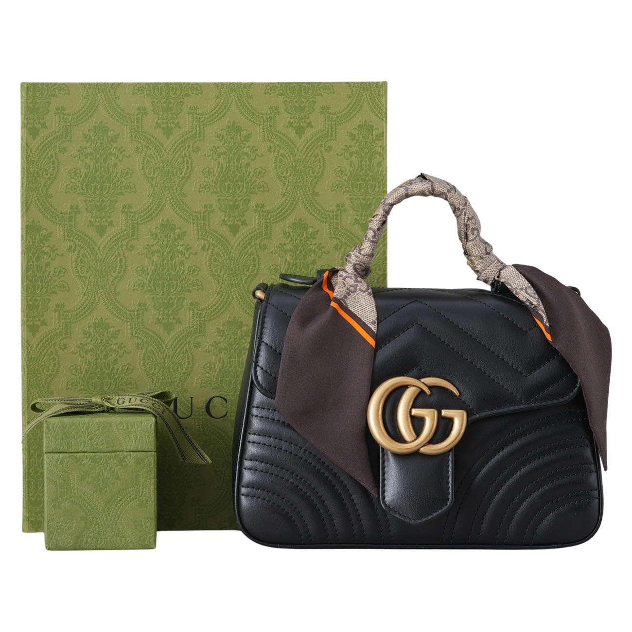 GUCCI(USED)구찌 547260 GG마몽 탑핸들 체인 숄더백 & 트윌리