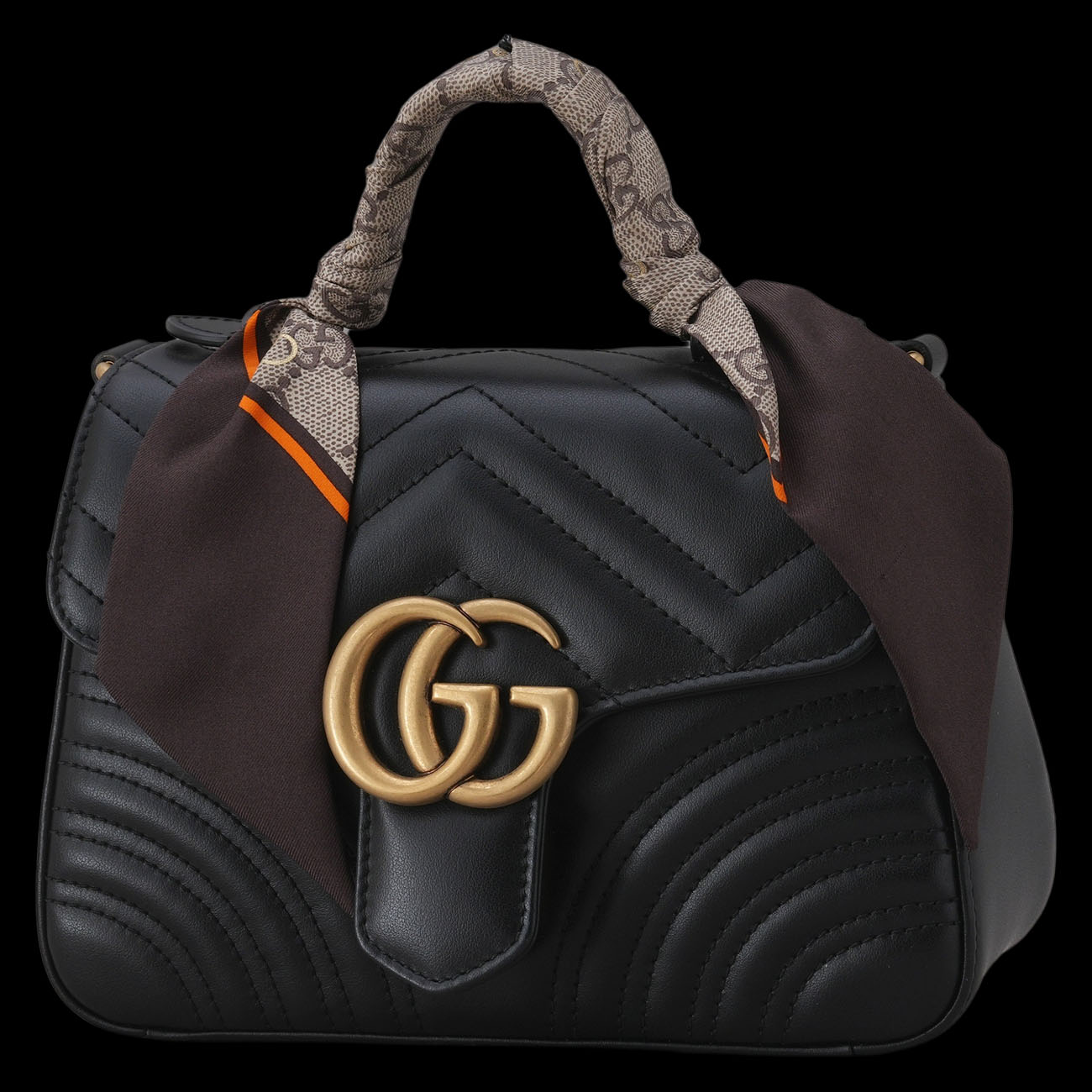 GUCCI(USED)구찌 547260 GG마몽 탑핸들 체인 숄더백 & 트윌리